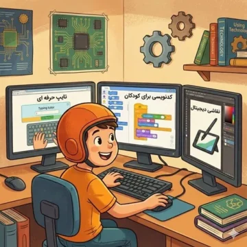 دوره مهارت های سه گانه کامپیوتر کودک